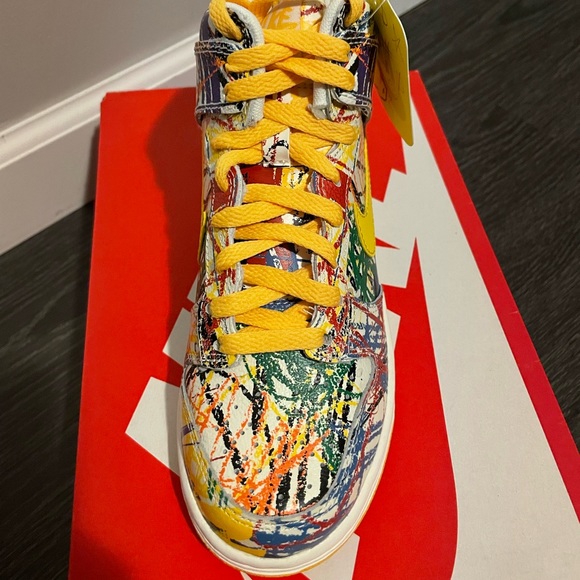 DUNK HI PREMIUM QS GS 'SCRIBBLE' SNEAKER - Picture 3 of 4